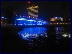 Illuminated bridge across the Pearl River